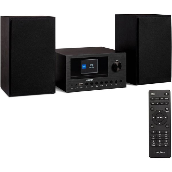Medion® Audio-System Internet/DAB+ Micro-Audio-System MEDION® LIFE® P85003 (MD85008) (15 W, A2DP Bluetooth, Bluetooth, P85003)