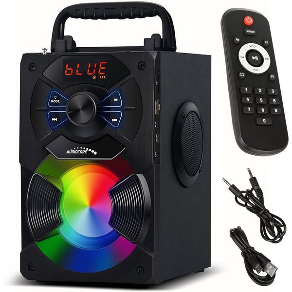 Audiocore AC730 Bluetooth-Lautsprecher (11 W, Mikrofon Tragbarer Bluetooth Bazooka Lautsprecher 11W)