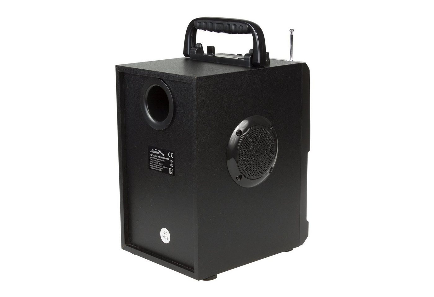 Audiocore AC730 Bluetooth-Lautsprecher (11 W, Mikrofon Tragbarer Bluetooth Bazooka Lautsprecher 11W) – Bild 3 von 5