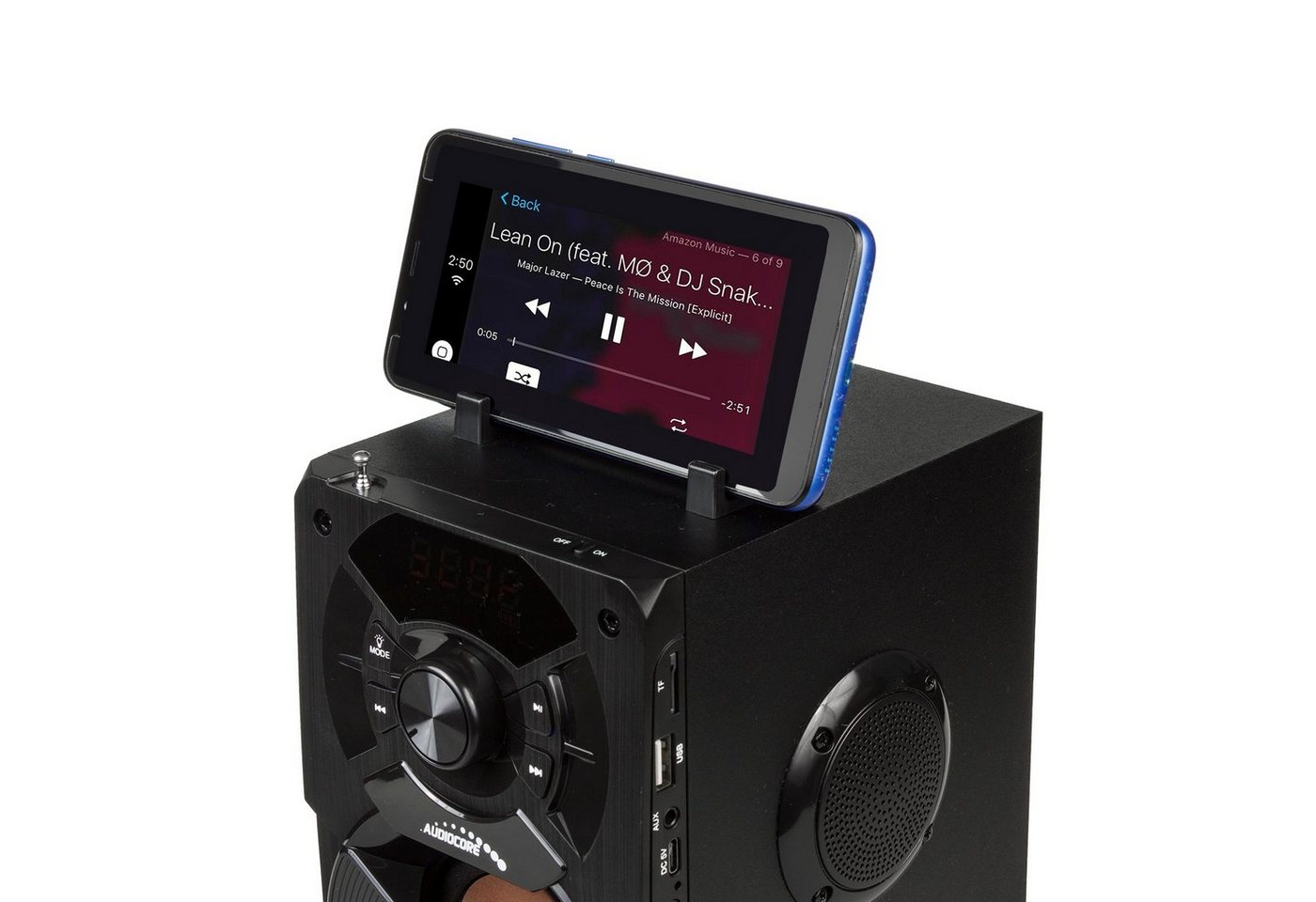 Audiocore AC730 Bluetooth-Lautsprecher (11 W, Mikrofon Tragbarer Bluetooth Bazooka Lautsprecher 11W) – Bild 4 von 5