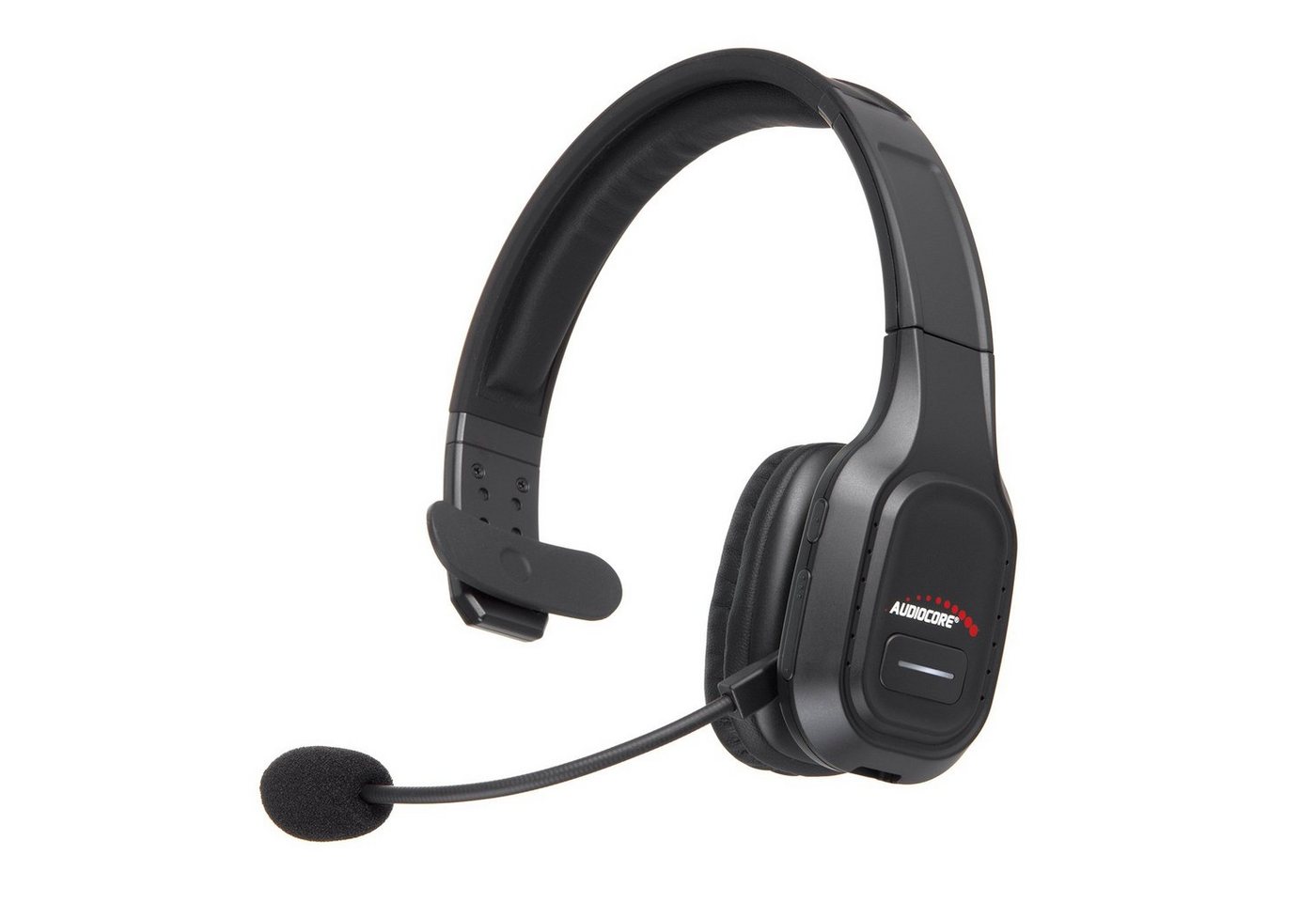 Audiocore AC864 Bluetooth Headset mit Noise Cancelling Mikrofon Wireless-Headset (Mono Bluetooth Headset mit flexiblem Mikrofon, Google Assistant, Siri, Bluetoo – Bild 5 von 5