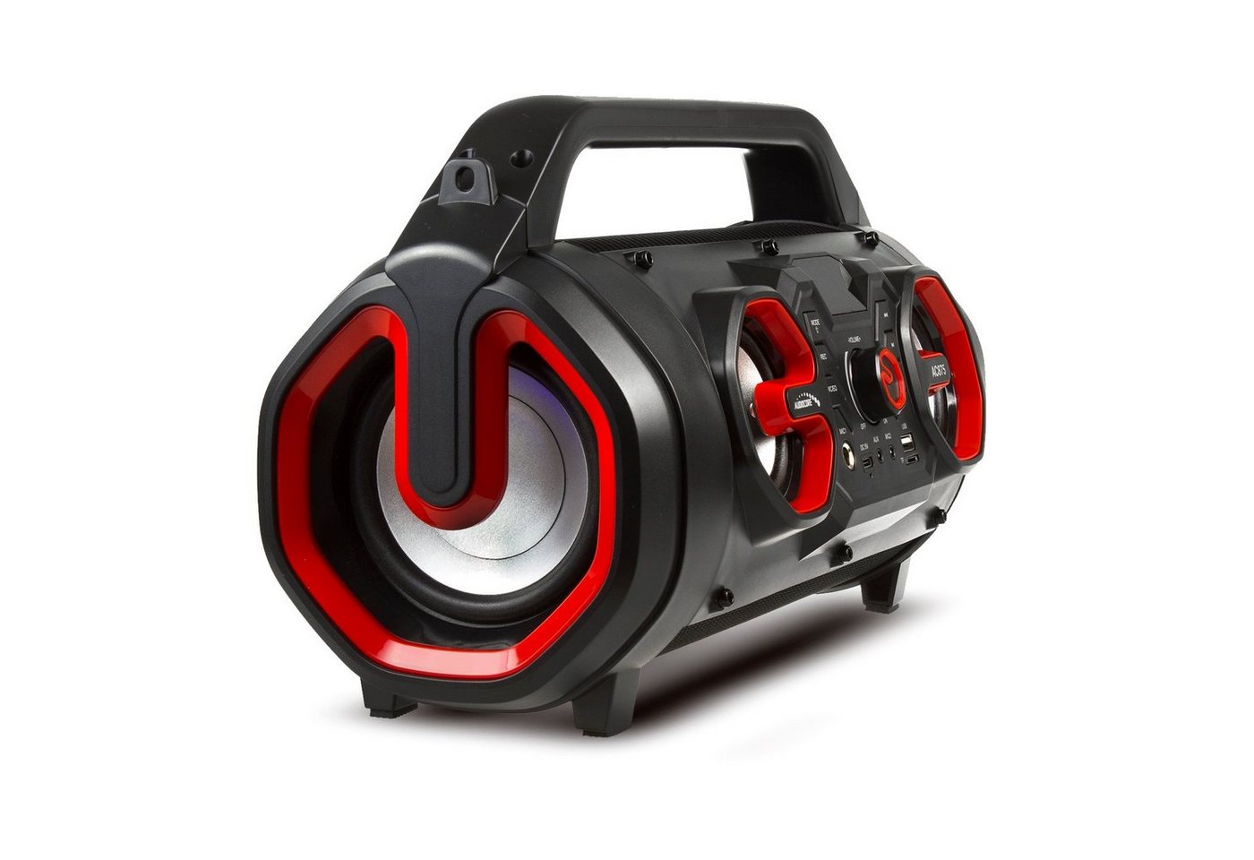Audiocore AC875 Bluetooth-Lautsprecher (30 W, Mikrofon-Aufnahme Bazooka Tragbarer Bluetooth-Lautsprecher Boombox) – Bild 3 von 5