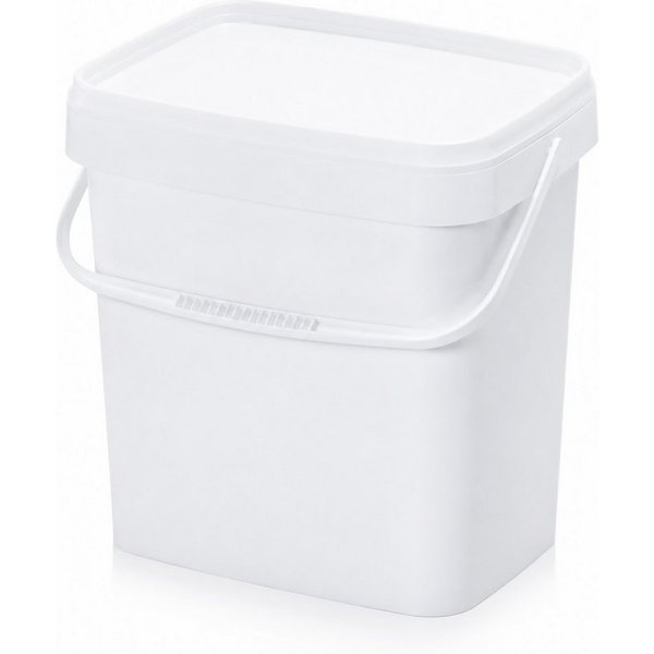 AUER Packaging GmbH Frischhaltedose AUER 10,3 Liter Eimer rechteckig mit Deckel 29 x 20 x 27 cm Weiß, Polypropylen, (1-tlg), lebensmittelecht