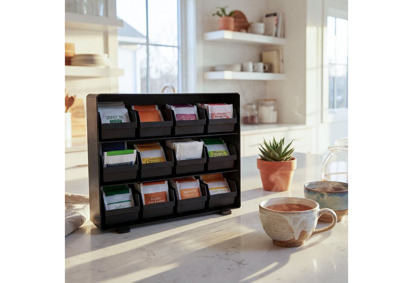 MCW Aufbewahrungsbox MCW-M10, Ideal zum Sortieren verschiedener Teesorten – Bild 4 von 5