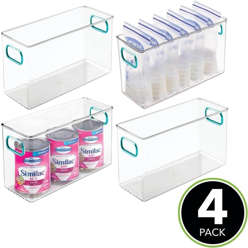 mDesign Aufbewahrungssystem mDesign Aufbewahrung Organizer Behälter 4er-Set Kunststoff Transpare – Bild 2 von 4