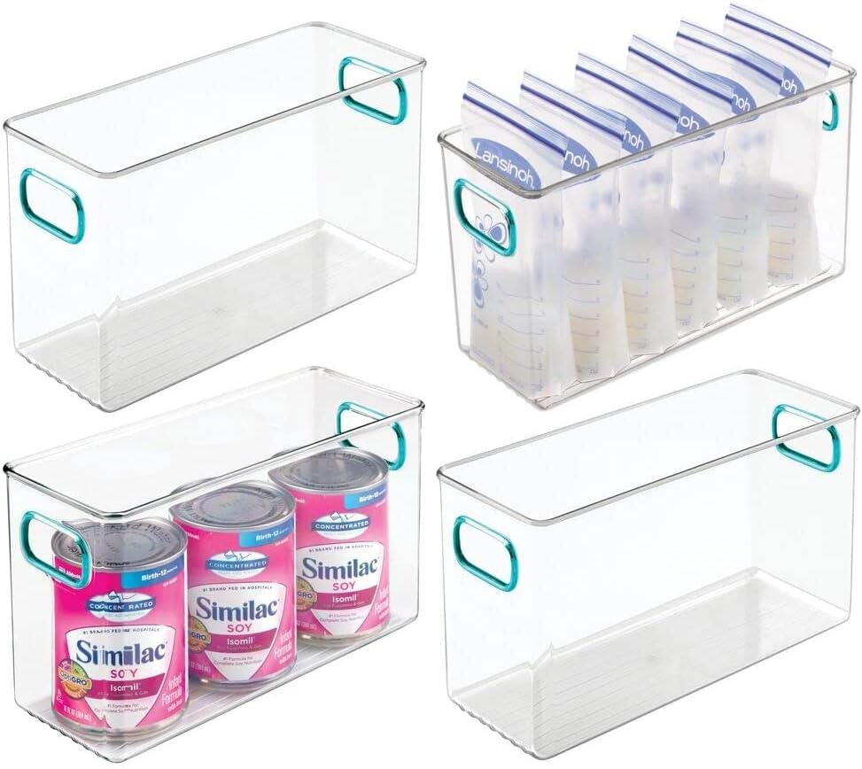 mDesign Aufbewahrungssystem mDesign Aufbewahrung Organizer Behälter 4er-Set Kunststoff Transpare – Bild 4 von 4