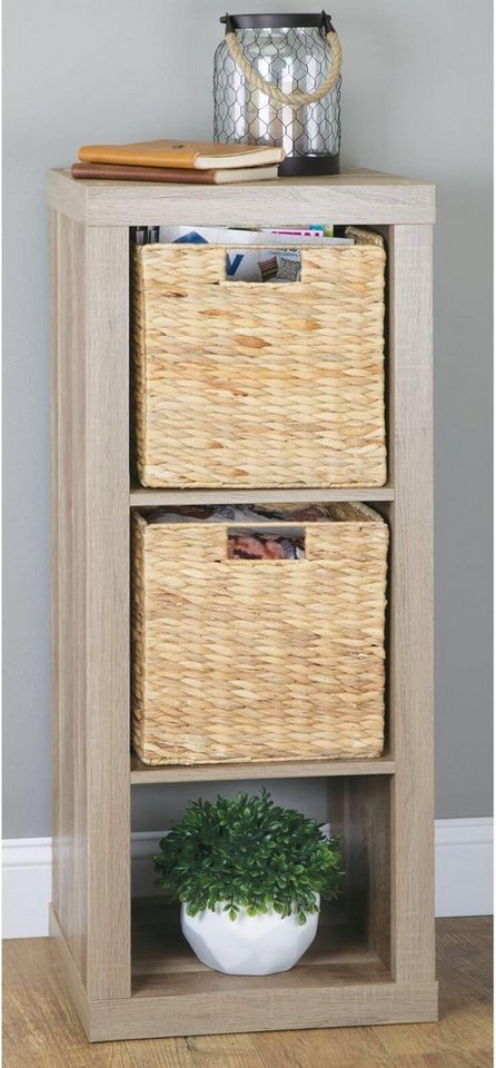 mDesign Aufbewahrungssystem mDesign Aufbewahrungsbox Regalkorb Organizer 2er Set faltbar Naturfa – Bild 3 von 5