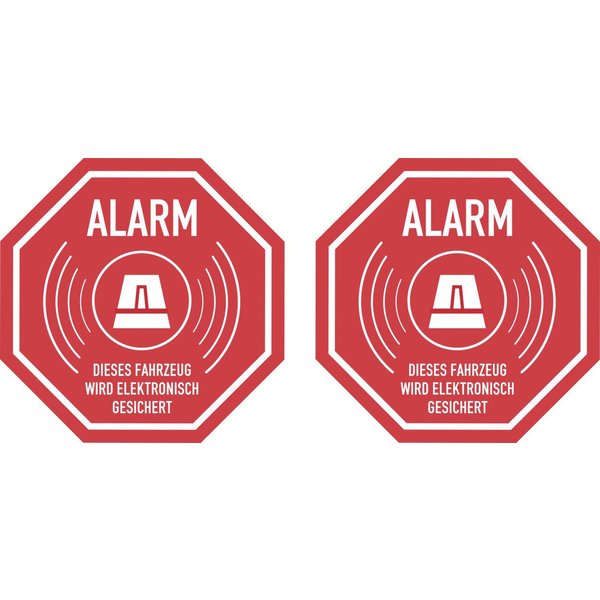 Hermann Schütz Aufkleber Hermann Schütz Aufkleber ALARM innenklebend