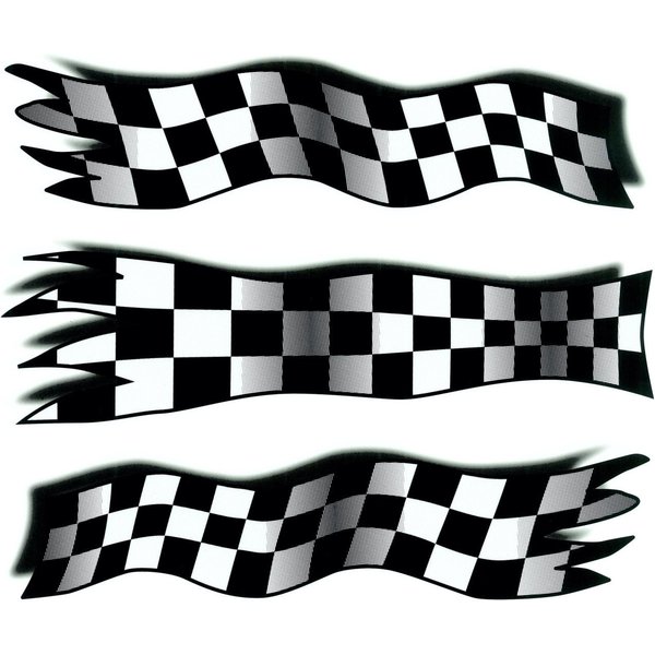 Hermann Schütz Aufkleber Hermann Schütz Aufkleber Styling-Flag schwarz-weiß