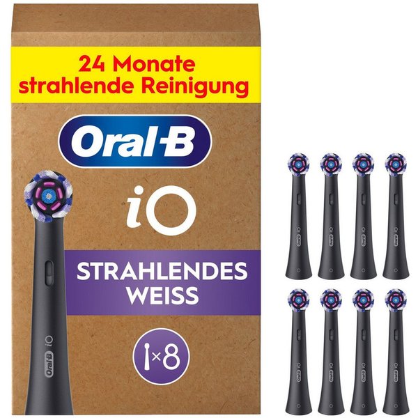 Oral-B Aufsteckbürsten Oral-B iO Strahlendes Weiss, fortschrittliche Plaque-Entfernung, Poliereinsätze zur Zahnaufhellung