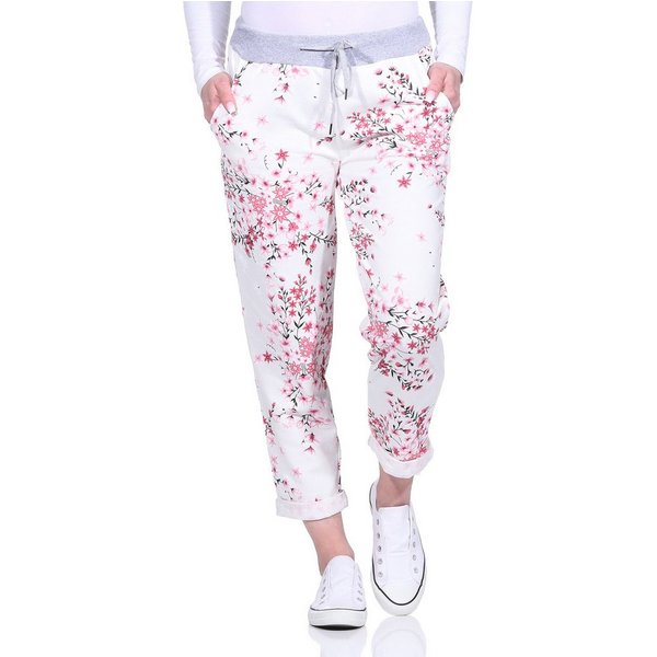 Aurela Damenmode Sweatpants Freizeithose super leichte Haushose angenehme Jogginghose mit elastischem Bund und Schnürung