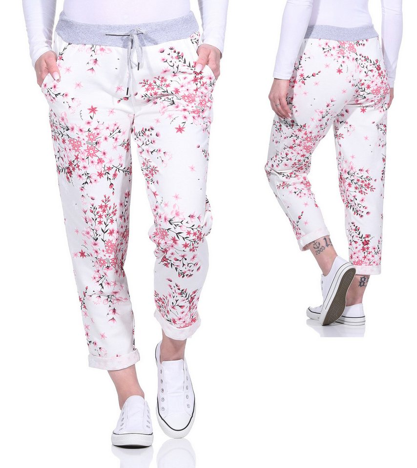 Aurela Damenmode Sweatpants Freizeithose super leichte Haushose angenehme Jogginghose mit elastischem Bund und Schnürung – Bild 3 von 5