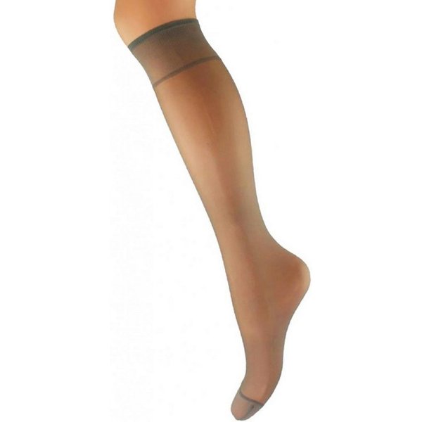 Aurellie Strümpfe 2er Pack Kniestrümpfe: Elegante Lycra-Kniesocken 60 DEN Onesize (2-Paar)