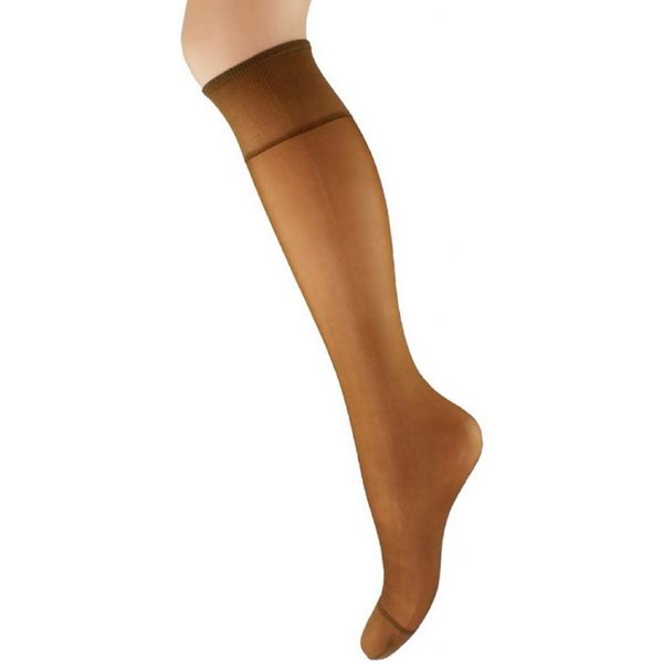 Aurellie Strümpfe 2er Pack Kniestrümpfe: Elegante Lycra-Kniesocken 60 DEN Onesize (2-Paar)