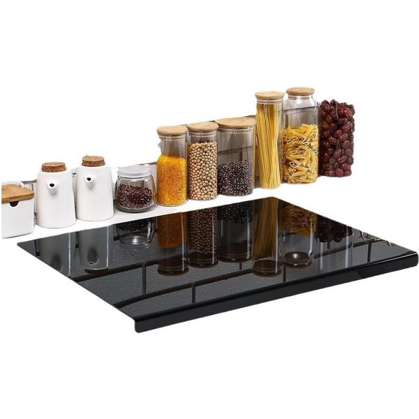 AURIVION Schneidebrett Acryl-Schneidebrett mit Thekenrand, BPA-frei & lebensmittelsicher, Acrylmaterial, (Set, 1-St., 1), Zum Schutz von Arbeitsplatten, vielsei