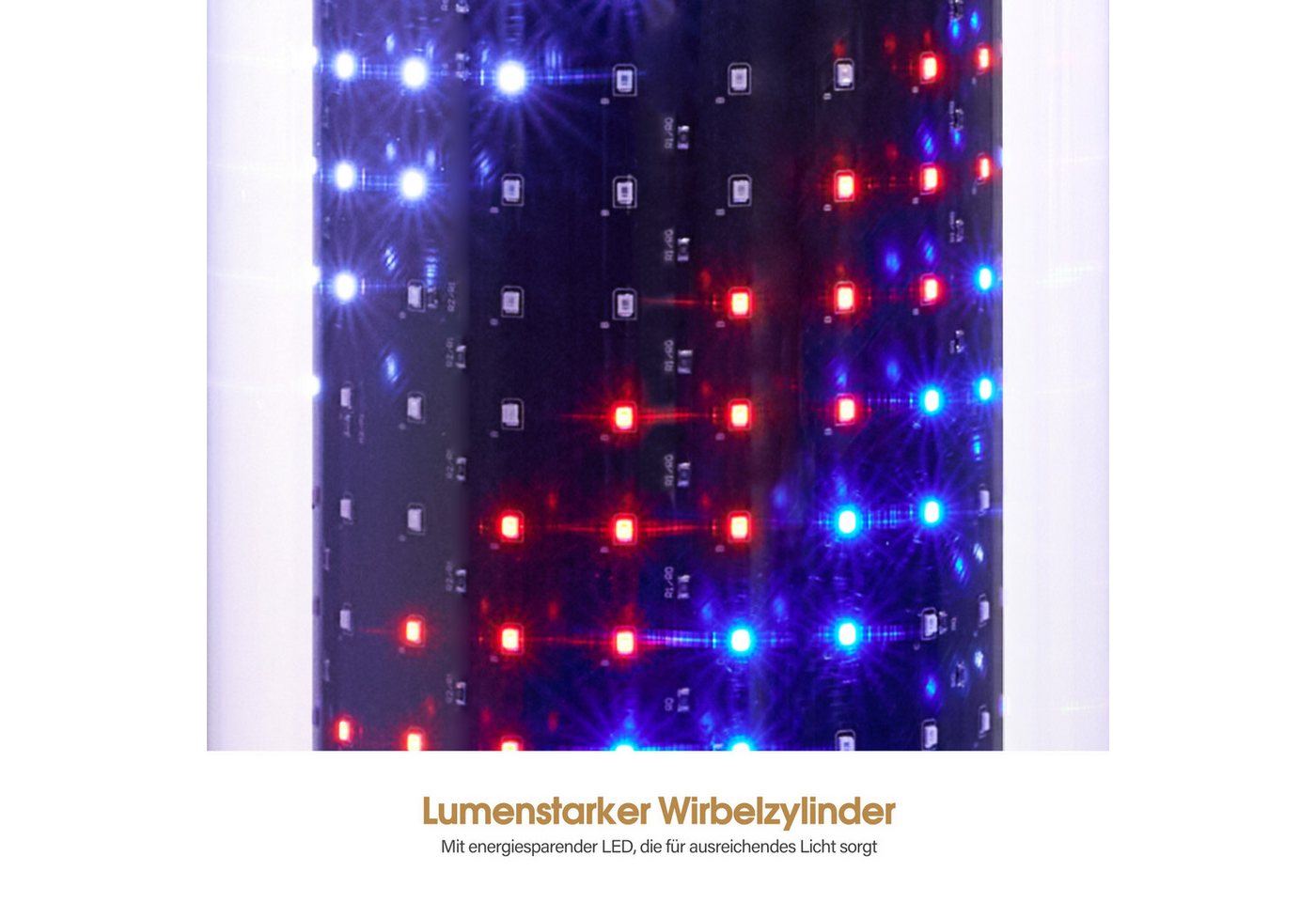 Barberpub Außen-Wandleuchte BarberPub Barber Pole Barbierstab, Barbershop L041BC, LED fest integriert, Rot Blau und Weiß, 81CM, Außenwandlampe für Friseursalons – Bild 4 von 5