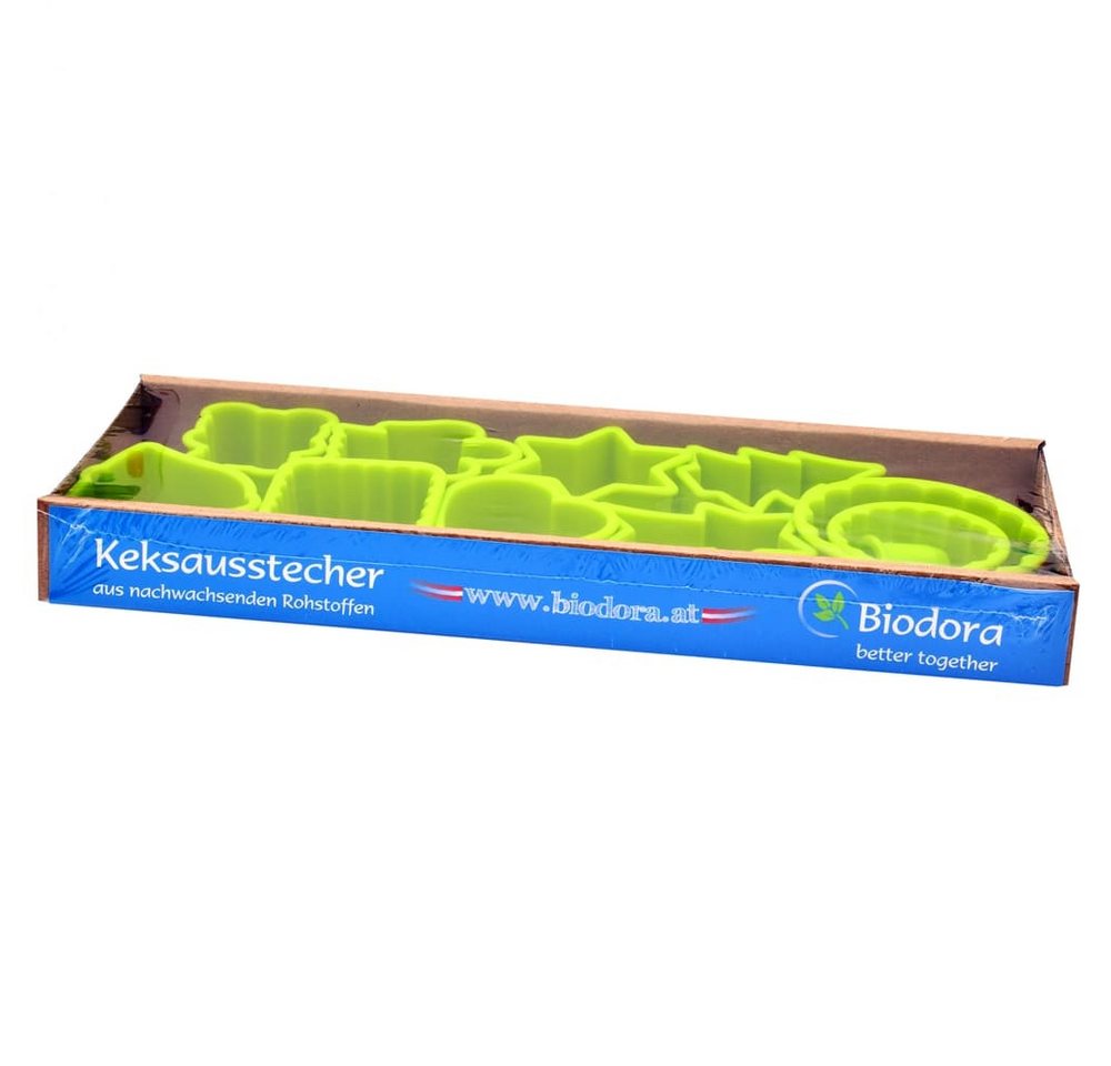 Biodora Ausstechform Biodora Keksausstecher 11er-Set – Bunte Ausstechförmchen, Made in EU, (11-St), Material: Biokunststoff (Bio-PE auf Stärkebasis) – Bild 2 von 3