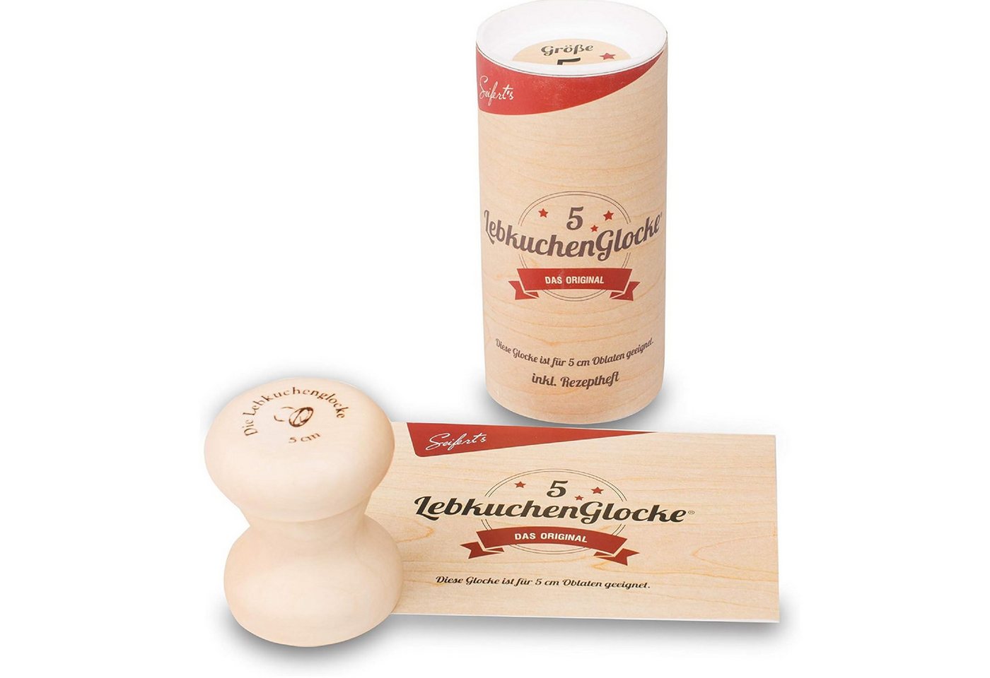 Lebkuchenglocke Ausstechform Lebkuchenglocke, Former 8 cm, gleichmäßige Lebkuchen, Ahornholz, Robust, langlebig, perfekt für weihnachtliche Backkreationen – Bild 2 von 5