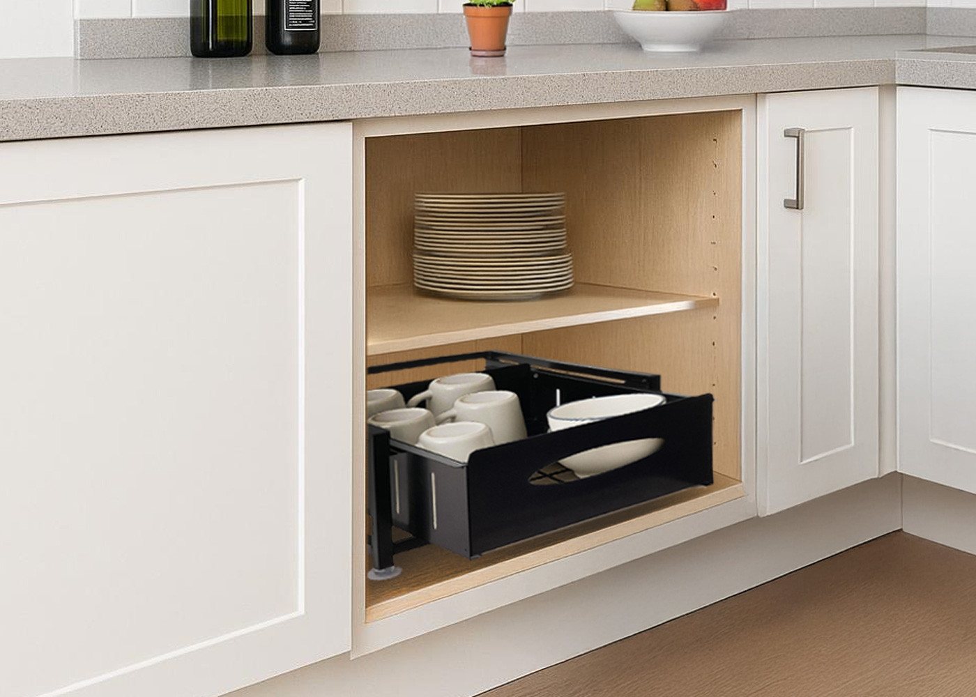 MCW Auszug MCW-N51 (2 St), Inklusive Tablett, praktisch verstaut als Einschub – Bild 5 von 5