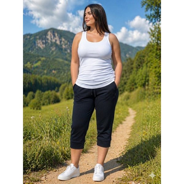 Authentic Klein 3/4-Hose Damen Jerseyhose
