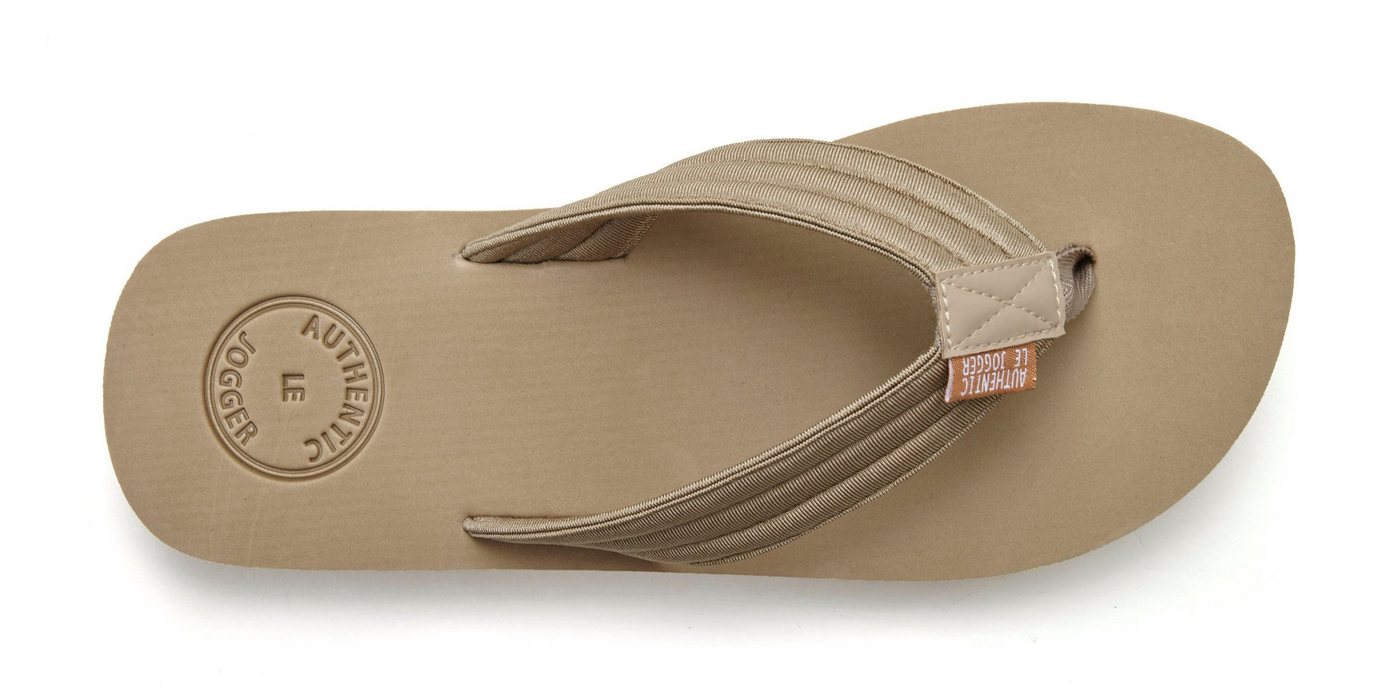 AUTHENTIC LE JOGGER Badelatsche, Flip Flop, Badepantolette, Badeschlappe, Sommerschuhe Badezehentrenner Pantolette, Zehentrenner mit ultraleichter Sohle Unisex  – Bild 3 von 5