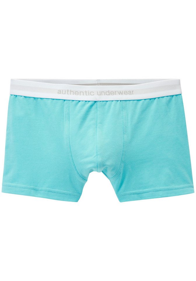 AUTHENTIC LE JOGGER Boxer (Packung, 5-St) unifarben, mit kontrastfarbigem Bund, Baumwollmischung – Bild 3 von 5