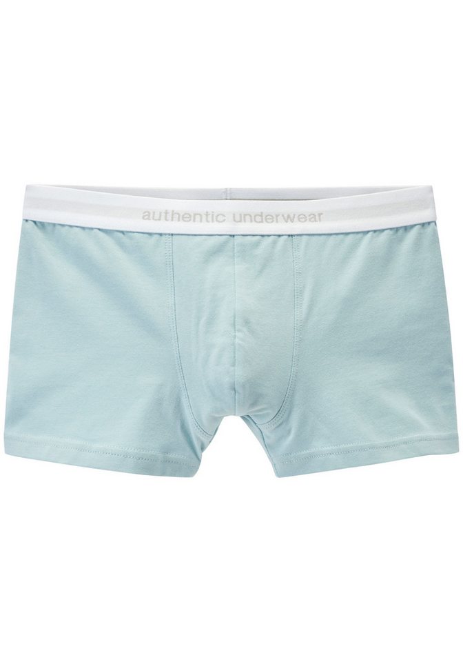 AUTHENTIC LE JOGGER Boxer (Packung, 5-St) unifarben, mit kontrastfarbigem Bund, Baumwollmischung – Bild 4 von 5