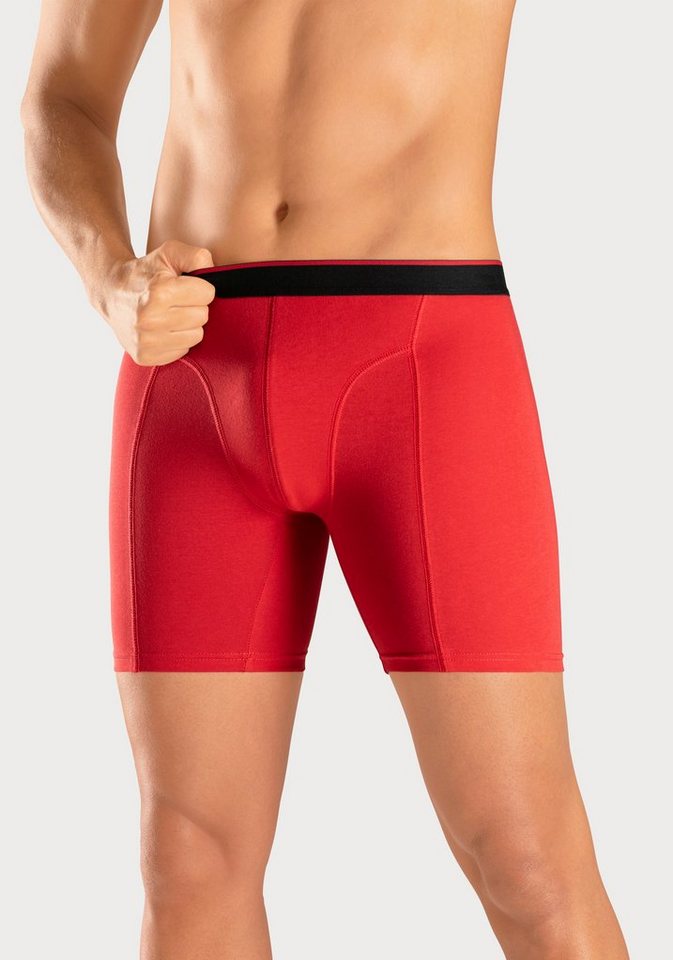AUTHENTIC LE JOGGER Langer Boxer (Packung, 5-St) mit zweifarbigem Webbund und längerem Bein – Bild 2 von 5