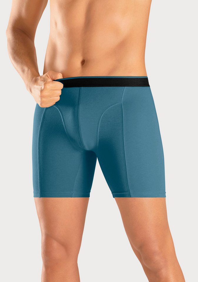AUTHENTIC LE JOGGER Langer Boxer (Packung, 5-St) mit zweifarbigem Webbund und längerem Bein – Bild 4 von 5