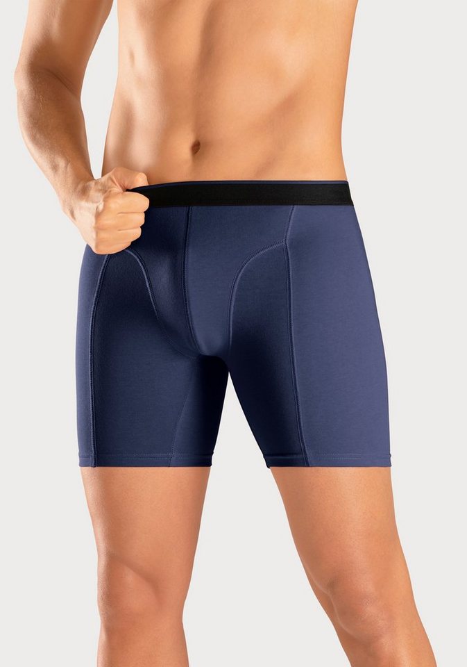 AUTHENTIC LE JOGGER Langer Boxer (Packung, 5-St) mit zweifarbigem Webbund und längerem Bein – Bild 5 von 5
