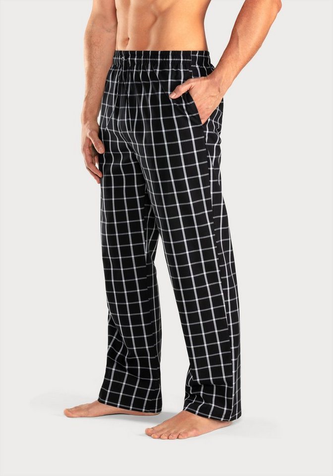 AUTHENTIC LE JOGGER Pyjamahose mit Seitentaschen und Bindeband – Bild 3 von 5