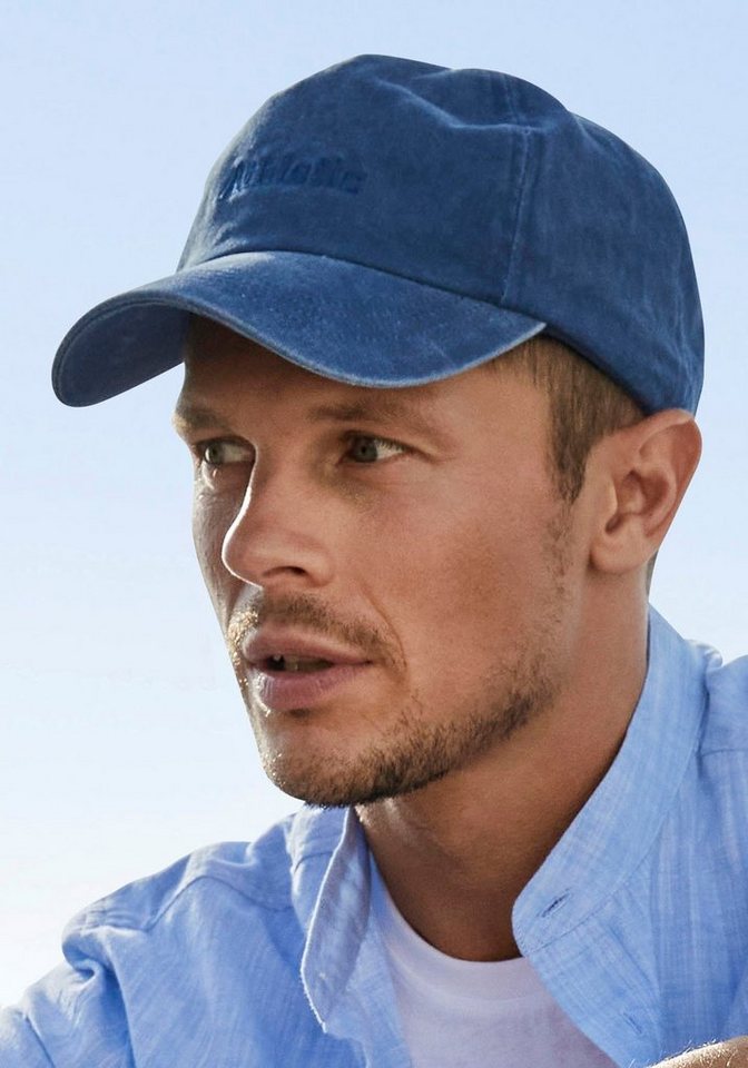 AUTHENTIC LE JOGGER Schirmmütze im Used-Look, Cap, Denim-Jeans, Sommermütze, Basecap – Bild 2 von 5