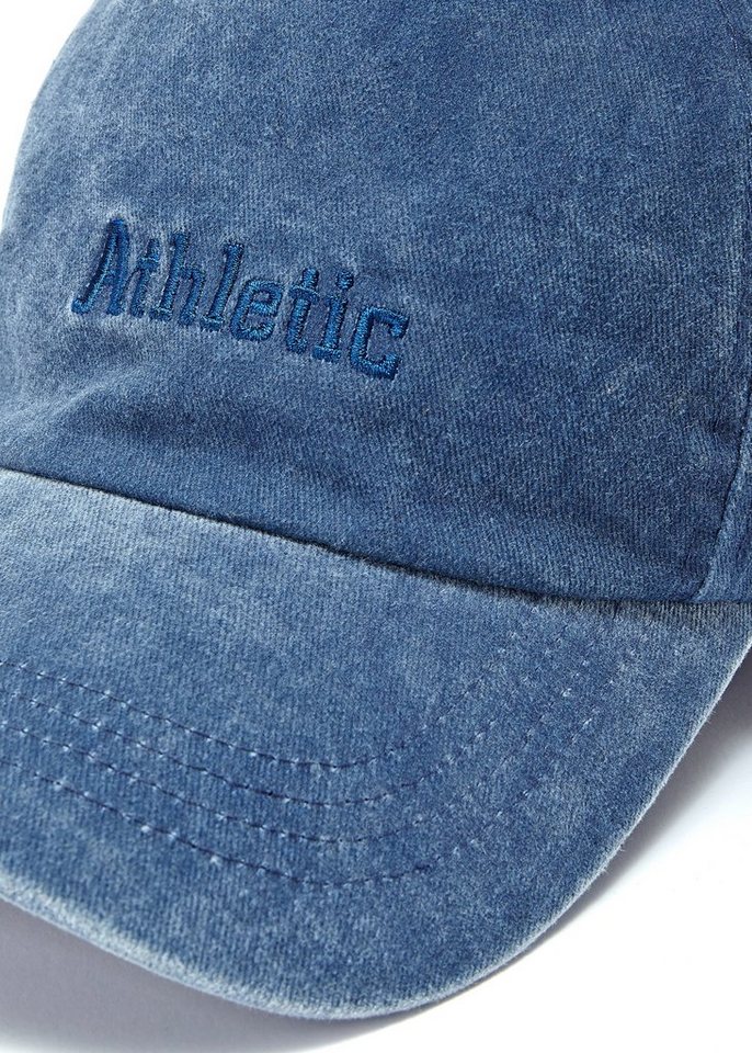 AUTHENTIC LE JOGGER Schirmmütze im Used-Look, Cap, Denim-Jeans, Sommermütze, Basecap – Bild 3 von 5