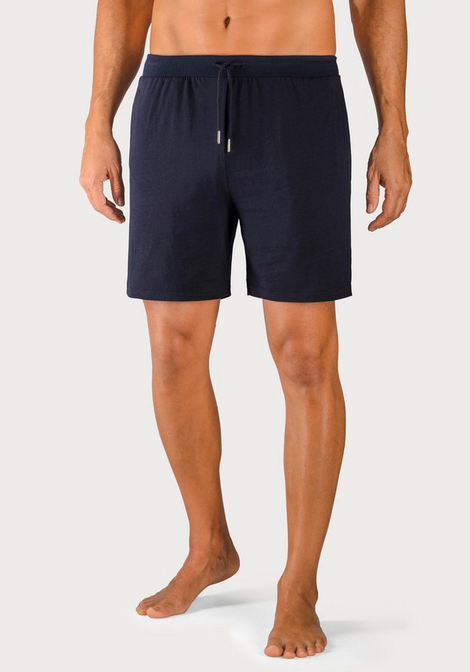 AUTHENTIC LE JOGGER Schlafshorts kurze Relaxshorts, mit Kordel (2-tlg) aus reiner Baumwolle – Bild 3 von 5