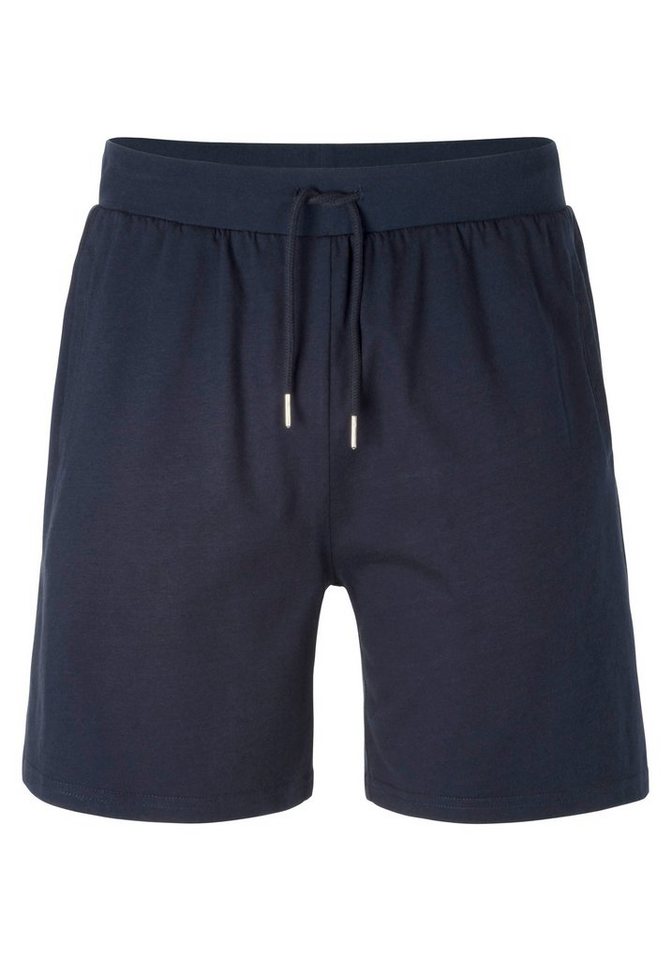 AUTHENTIC LE JOGGER Schlafshorts kurze Relaxshorts, mit Kordel (2-tlg) aus reiner Baumwolle – Bild 4 von 5