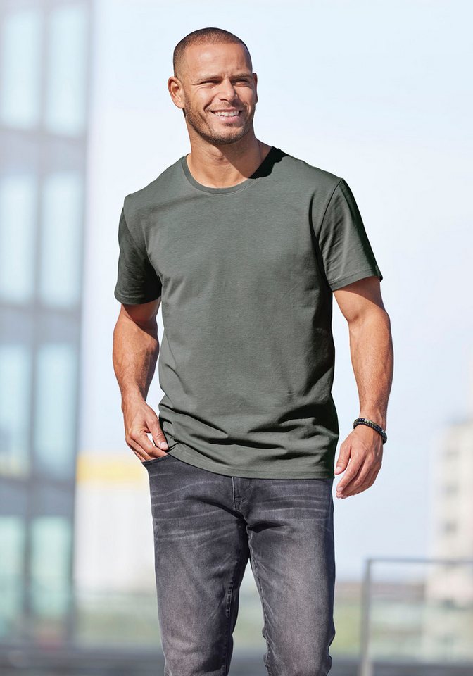 AUTHENTIC LE JOGGER T-Shirt (Packung, 2) Freizeitshirt aus 100% Baumwolle – Bild 3 von 5
