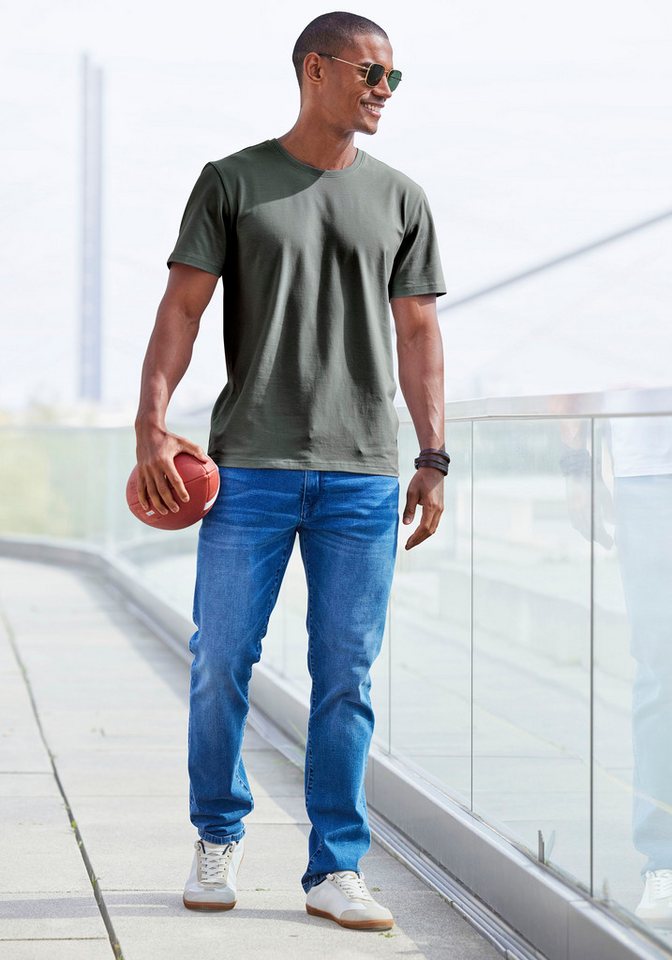 AUTHENTIC LE JOGGER T-Shirt (Packung, 2) Freizeitshirt aus 100% Baumwolle – Bild 4 von 5