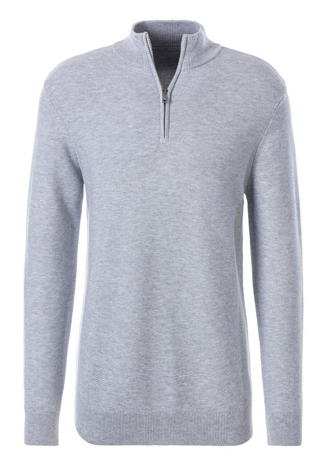 AUTHENTIC LE JOGGER Troyer Pullover mit Stehkragen und Reißverschluss – Bild 2 von 5