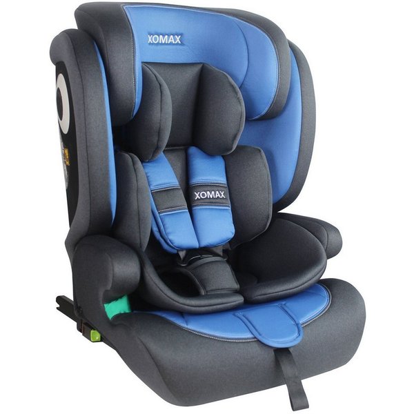 XOMAX Autokindersitz XOMAX LM238 anthrazit-blau ISOFIX Auto Kindersitz 9-36kg AUTOSITZ, ab: 15 Monaten, bis: 12 Jahre, (1-tlg), Für Kinder von 9Kg bis 36Kg (ca.