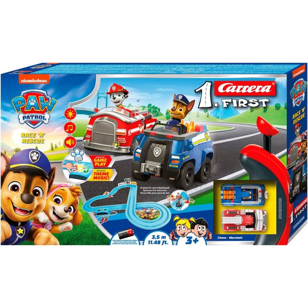 Carrera® Autorennbahn Carrera First, Paw Patrol - Race N Rescue (Streckenlänge 3,5 m)