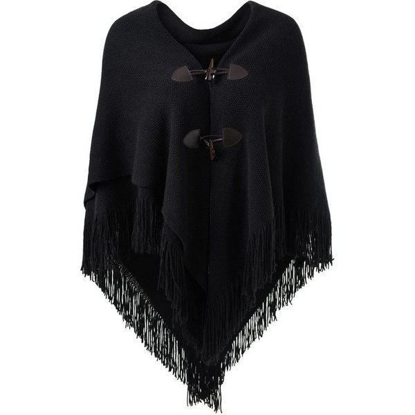 Autrucker Poncho Damen Poncho Schal, Kuscheliges Oversize Cape mit offener Front (1-St) Weicher Schulterumhang für Herbst und Winter