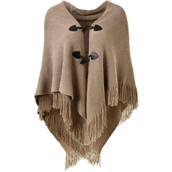 Autrucker Poncho Damen Poncho Schal, Kuscheliges Oversize Cape mit offener Front (1-St) Weicher Schulterumhang für Herbst und Winter