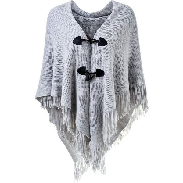 Autrucker Poncho Damen Poncho Schal, Kuscheliges Oversize Cape mit offener Front (1-St) Weicher Schulterumhang für Herbst und Winter