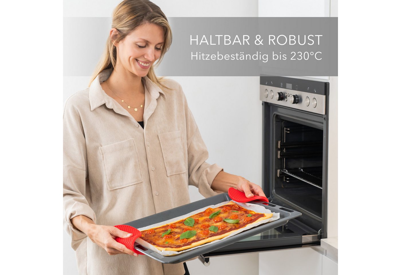 AVANA Topfuntersetzer Silikon Untersetzer Multifunktional Pfannenuntersetzer Topflappen, Zubehör für Töpfe, Pfannen, Auflaufformen, 4er Set, Hitzebeständig, Wab – Bild 4 von 5