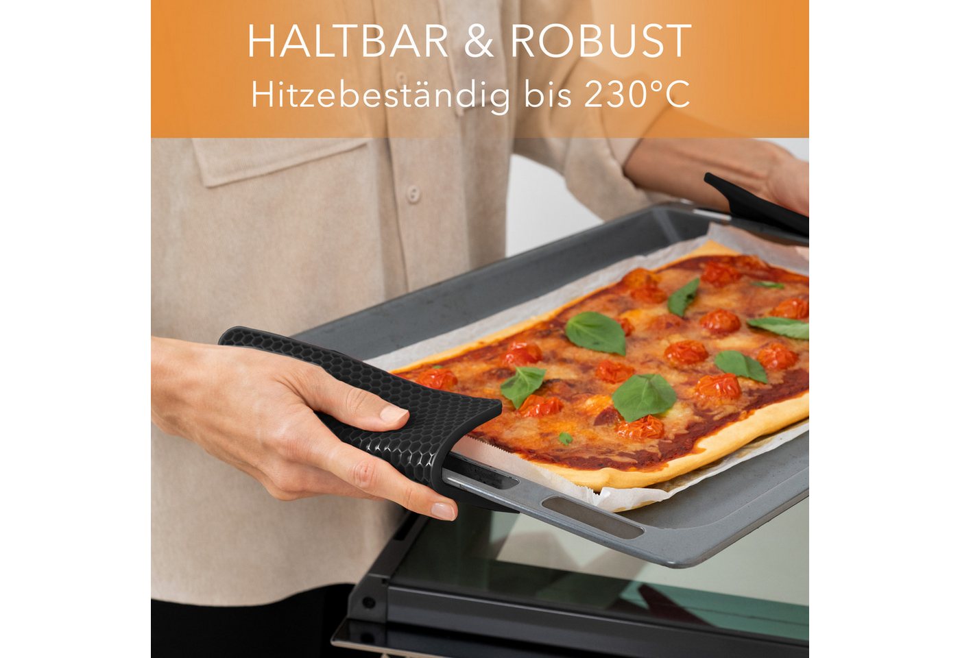 AVANA Topfuntersetzer Silikon Untersetzer Multifunktional Pfannenuntersetzer Topflappen, Zubehör für Töpfe, Pfannen, Auflaufformen, 4er Set, Hitzebeständig, Wab – Bild 4 von 5