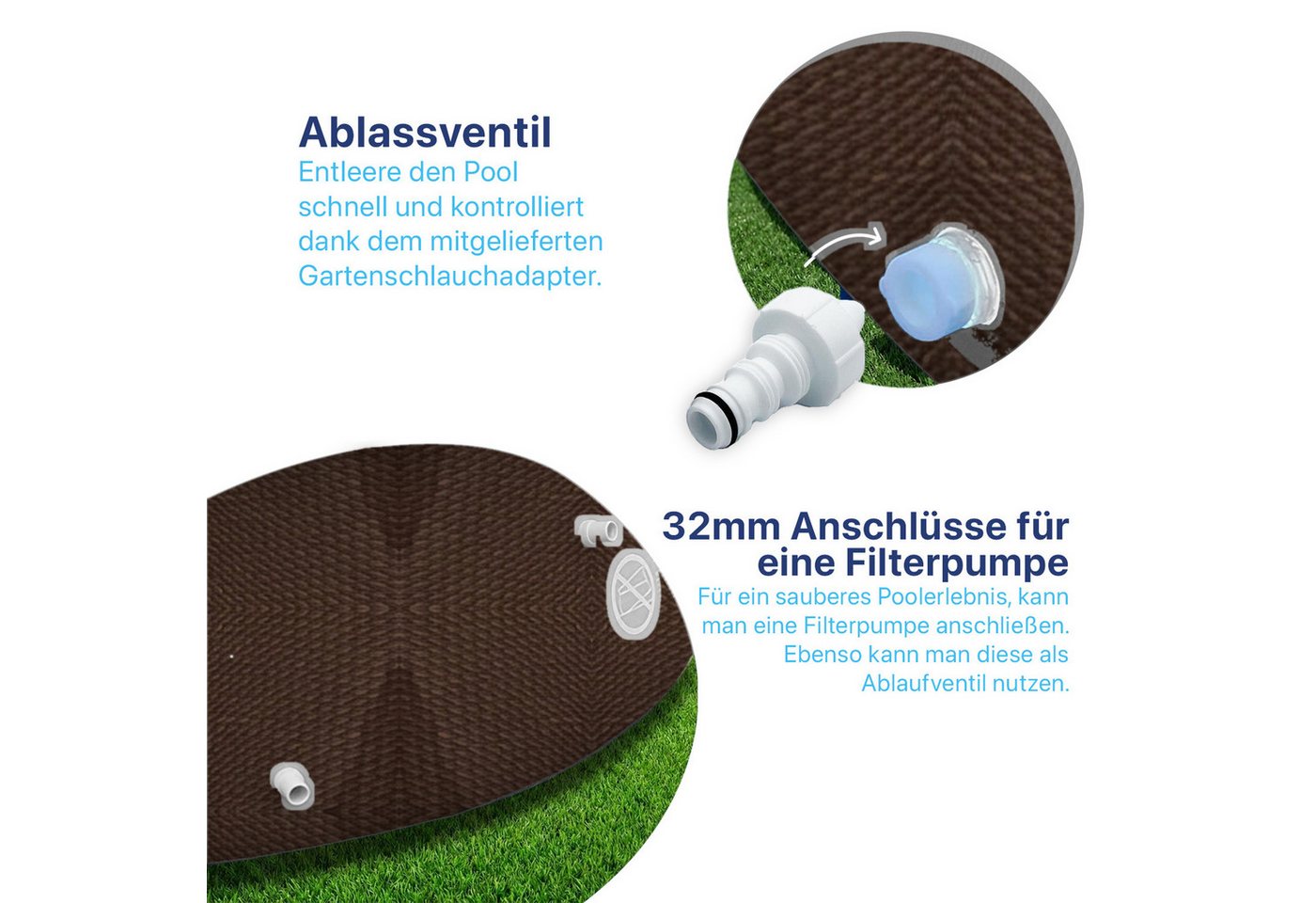 Avenli Framepool Frame Oval Pool 427 x 275 x 100 cm, Aufstellpool (Stahlrahmenpool, ohne Zubehör), Auch als Ersatzpool geeignet – Bild 4 von 5