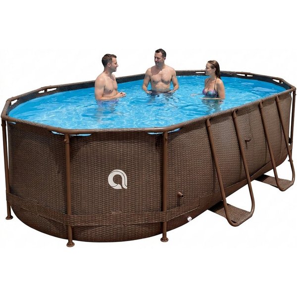 Avenli Framepool Pool Oval 427x275x100 cm, Aufstellpool (Stahlrahmenpool, ohne Zubehör), Auch als Ersatzpool geeignet