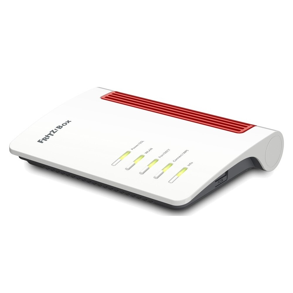 AVM FRITZ Box 7510 WLAN Router Digital-DECT Ethernet LAN 600 Mbit/s weiß/rot