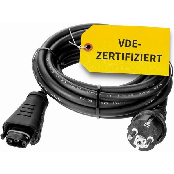 avoltik Betteri Kabel Schuko mit Hoymiles Stecker 3-15m Solar Steckdose Netz Solarkabel, (1500 cm), Netz-Anschlussleitung mit Hoymiles Stecker auf Schuko-Steckd