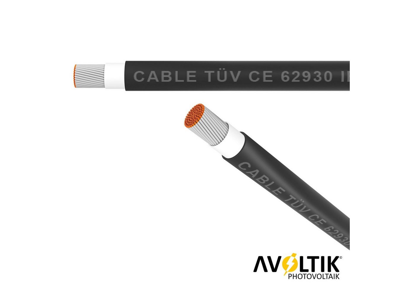 avoltik Solarkabel 6mm² Solarleitung PV Kabel Verbindungskabel 5m - 100m Solarkabel, (10000 cm), RoHS-Konform , Schutzklasse: IP67 – Bild 2 von 5